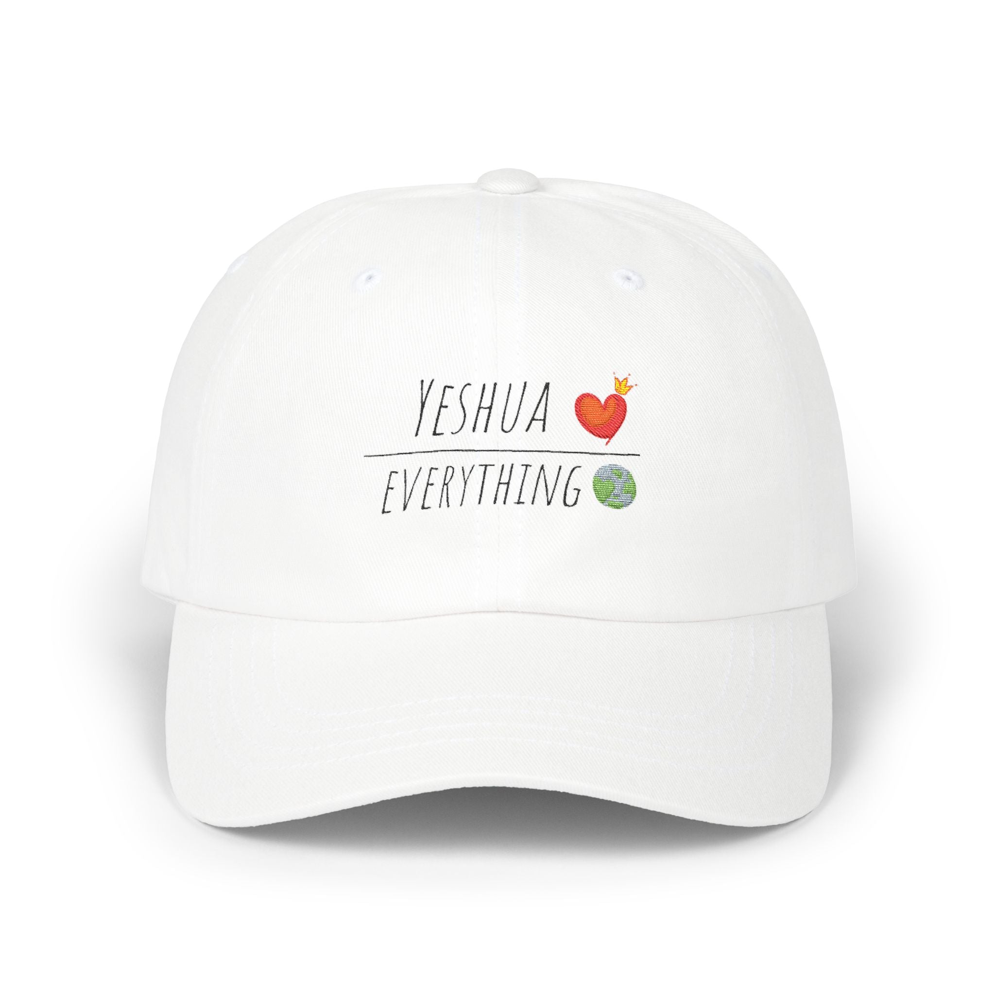 WHITE DAD HAT