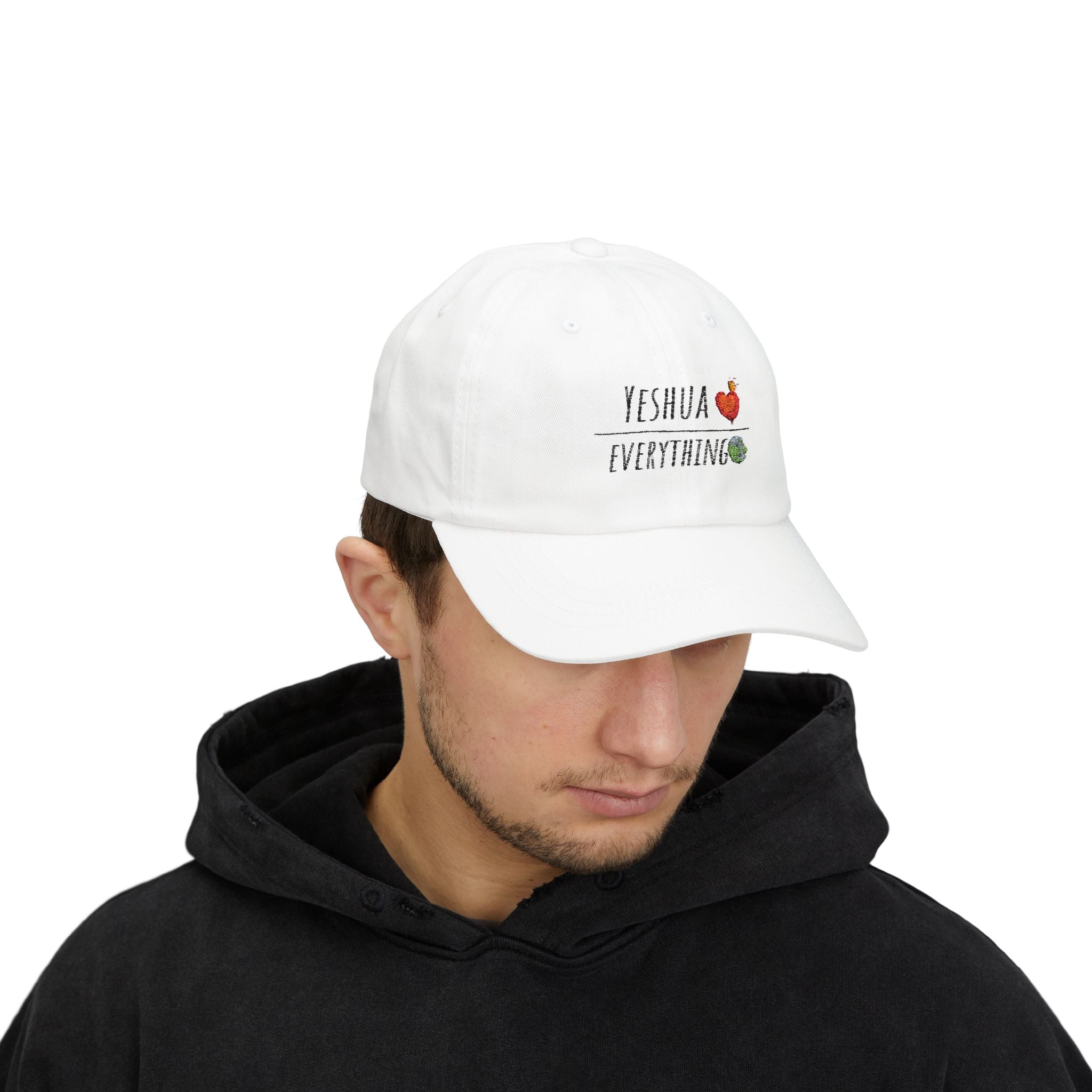 WHITE DAD HAT